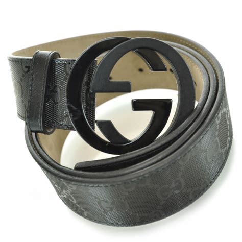 gucci black men belt|Gucci belt men's black imprime.